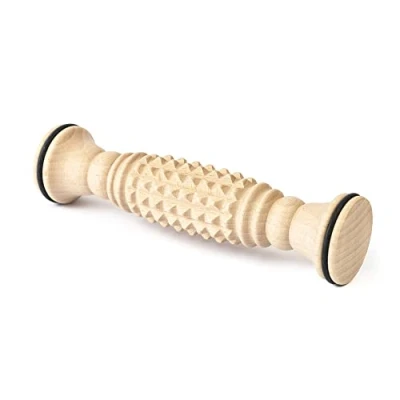 Abbildung von Tuuli Accessories Massage Massagerolle Massageroller Massagegerät Fuß Fußmassagegerät aus Holz 20 x 5 cm
