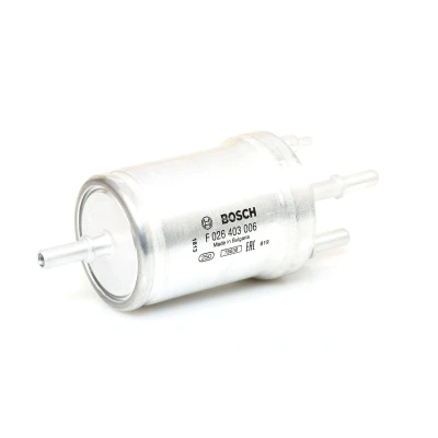 Abbildung von BOSCH F 026 403 006 Kraftstofffilter Leitungsfilter 8 VOLKSWAGEN: Polo IV Hatchback, Golf 5, V SEAT: Ibiza 4 Sportcoupe,