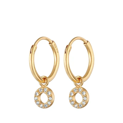 Abbildung von Elli Hoops Circle Ohrringe goldcoloured, Damen, Größe: One Size, Gold coloured