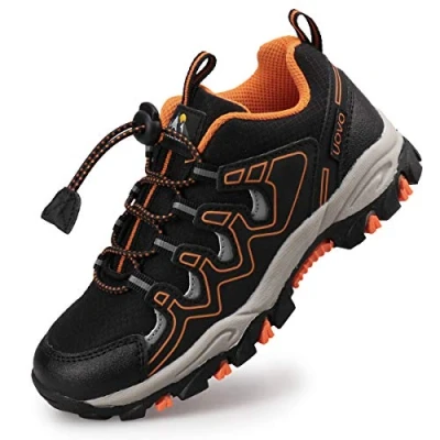 Abbildung von UOVO Turnschuhe Jungen Wanderschuhe Sneakers Kinder Trekking Schuhe Outdoor Sportschuhe Laufschuhe Schwarz 34