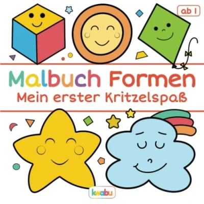 Abbildung von Malbuch Formen Mein erster Kritzelspaß: für Kinder ab 1 Jahr Erstes Ausmalbuch mit vielen großen zum ersten Ausmalen, Kritzeln und Lernen ... Ausmalen Jahr)