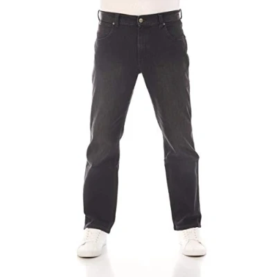 Abbildung von Wrangler Texas Stretch Jeans Straight Leg, Herren, Größe: 36x36, Cash black