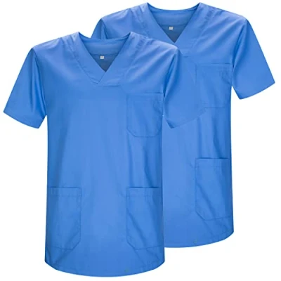 Abbildung von MISEMIYA Packung 2 STK. SANITÄRE CASACA Unisex Uniformen UNIFORM MEDIZINISCHE Ref. 817 * Medium, Hellblau 21