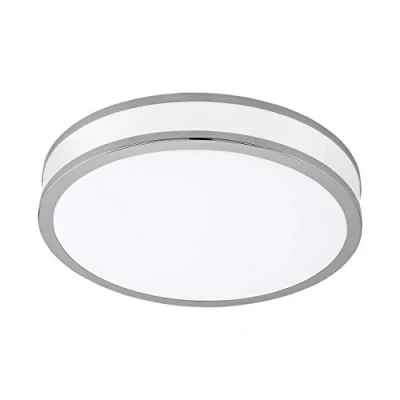Abbildung von Eglo 95682 Wandleuchte Deckenleuchte Palermo 2 in weiß und weiß, chrom 18W H:7 Ø 28cm