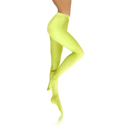 Abbildung von sesto senso Damen Strumpfhose Gelb Neon Bunte 40 DEN Blickdicht Microfaser XL Neongelb