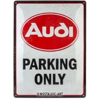 Abbildung von Nostalgic Art Retro Blechschild, 30 x 40 cm, Audi Parking Only Geschenk Idee für Zubehör Fans, aus Metall, Vintage Design