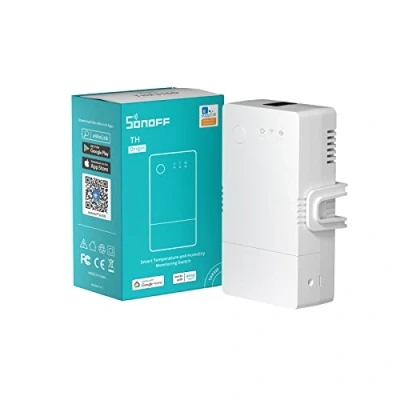 Abbildung von SONOFF THR320 Origin 20A Smart Schalter mit Temperatur und Luftfeuchtigkeit Überwachung Kompatibel Alexa/Google Home/IFTTT (TH10/16 Upgrade Version)