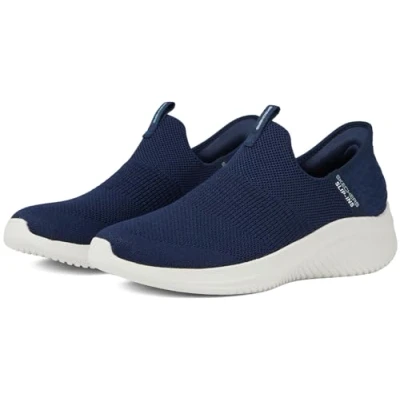Abbildung von Skechers Damen Hands Free Slip Ins Ultra Flex 3.0 Smooth Step Sneaker, Marineblau, 39 EU Weit