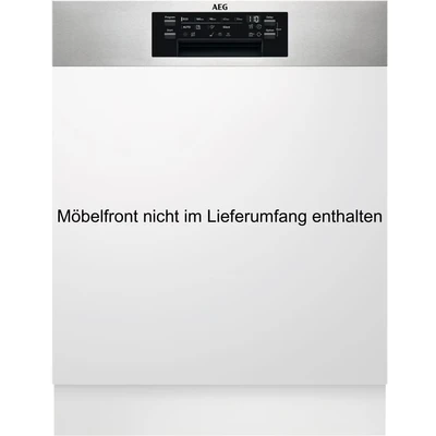 Abbildung von AEG Teilintegrierter Geschirrspüler 60cm, WiFi, Spülmaschine Serie 7000: mit Glasschutz, Energieklasse A 10%, Besteckschublade, Innenbeleuchtung, leise 40dB, ComfortRails, 14 MG, FEE7770APM