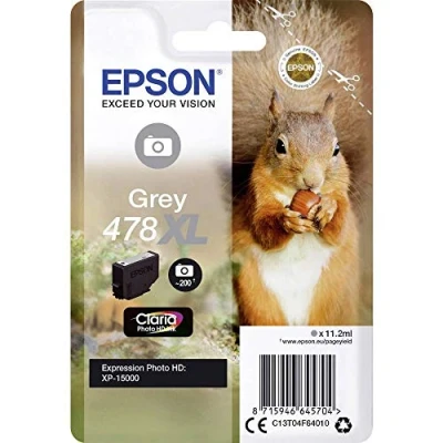 Abbildung von Epson Original 478XL Tinte Eichhörnchen, XP 15000, grau