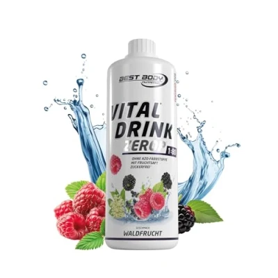Abbildung von Best Body Nutrition Vital Drink ZEROP® Waldfrucht, Original Getränkekonzentrat Sirup zuckerfrei, 1:80 ergibt 80 Liter Fertiggetränk, 1000 ml