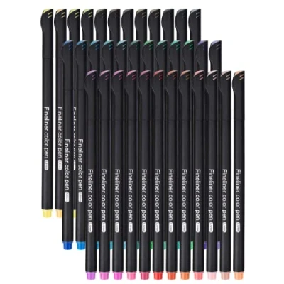Abbildung von DealKits Premium Fineliner Stifte Set 36 Farben Bullet Journal Feine Filzstifte 04mm Ideal für Kalligraphie Schreiben Zeichnen Einkaufslisten Notizen und Termine