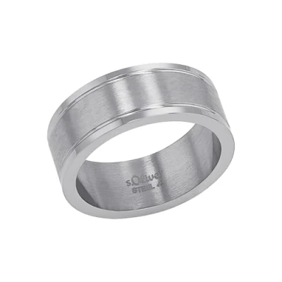 Abbildung von s.Oliver Ring Edelstahl Herren Ringe, Silber, Kommt in Schmuck Geschenk Box
