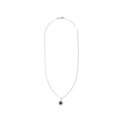 Abbildung von Elli Halskette Damen Kreis Geo mit Kristall Funkelnd in 925 Sterling Silber