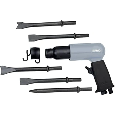 Abbildung von ABAC Meißelhammer G 475 Kunststoffkoffer mit Zubehör (5 Meißel 175 mm + Haltefeder Miniöler Plastikflasche) 4500 Hübe/min