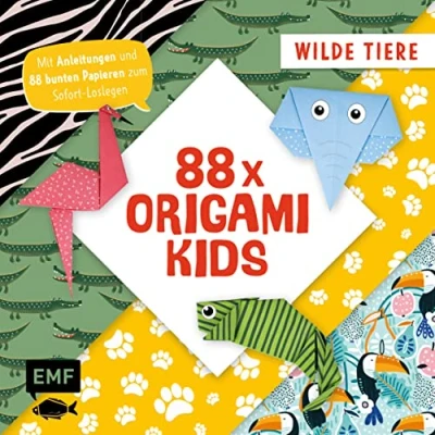 Abbildung von 88 x Origami Kids Wilde Tiere: Mit Anleitungen und bunten Papieren zum Sofort Loslegen