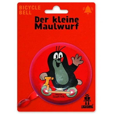 Abbildung von Logoshirt®️Der kleine Maulwurf Roller I Fahrradklingel Groß Ø 80 mm Motiv Klingel Fahrrad Retro aus massivem Stahl Lizenziertes Originaldesign