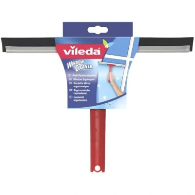 Abbildung von Vileda Profi Fensterwischer Abzieher mit hochwertiger Gummilippe für streifenfreies Abziehen, Fensterputzer, ideal auch die Dusche, Natur