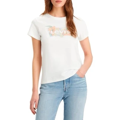 Abbildung von Levi&#039;s THE Perfect TEE Tshirt print, Damen, Größe: XXS, Bright white