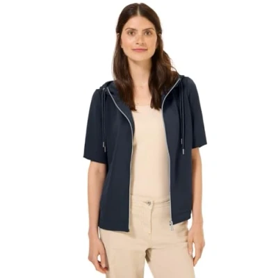Abbildung von Cecil Kurzarm Sweatjacke, Damen, Größe: Large, Blau