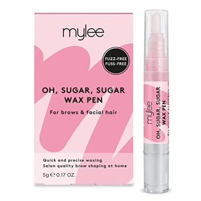 Abbildung von Mylee Oh Sugar, Sugar Waxing Stift + 20x Streifen professioneller Wachsstift mit Zuckerformel ohne Erhitzen, ideal zur Enthaarung von Körper, Gesicht &amp; Bikinizone, vegan cruelty free