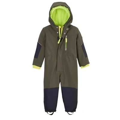Abbildung von first instinct by killtec Kinder Softshell Overall mit Kapuze FIOW 10 MNS SFTSHLL ONPC, dunkeloliv, 98, 42121 000