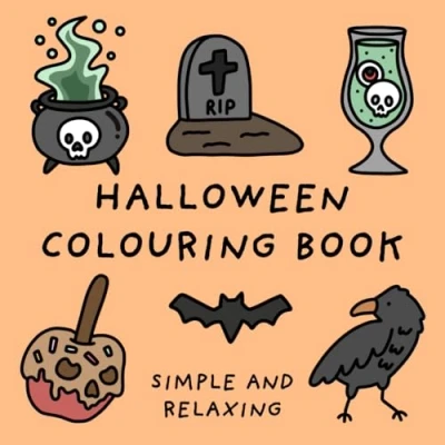 Abbildung von Halloween Colouring Book (Simple and Relaxing Bold Designs for Adults &amp; Children) Books)