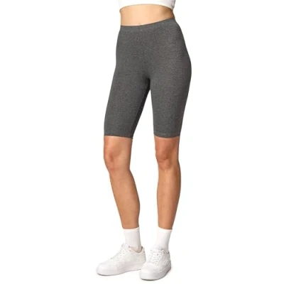 Abbildung von Merry Style Damen Sport Leggings kurz Sportleggings Radlerhose Sporthose aus Viskose MS10 145 (Dunkelmelange, L)