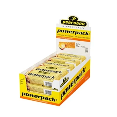 Abbildung von Peeroton Powerpack Riegel Latte Macchiato Energieriegel ohne Zucker Protein Snack Mahlzeitenersatz mit langanhaltender Energieverfügbarkeit der Haferriegel, sättigt und stärkt 15 x 70 g
