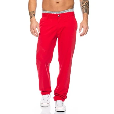 Abbildung von Rock Creek Herren Chino Hose Herrenhose RC 2083 [Rot W36 L30]