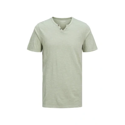 Abbildung von Jack &amp; Jones Jjesplit NECK SS NOOS Tshirt basic, Herren, Größe: Large, Iceberg green