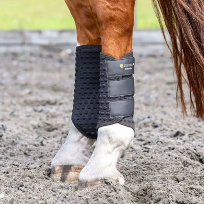 Abbildung von Equilibrium Gamaschen Stretch &amp; Flex Flatwork Schwarz