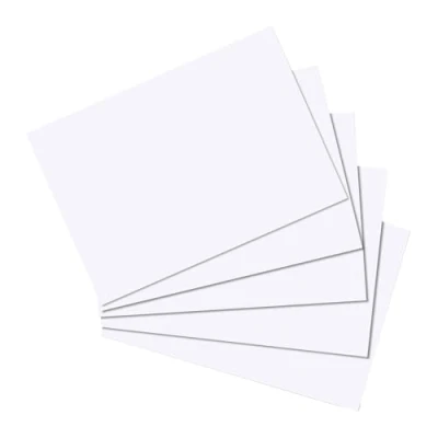 Abbildung von Herlitz 10621308 Karteikarten, DIN A5, blanko, Weiß VE=100