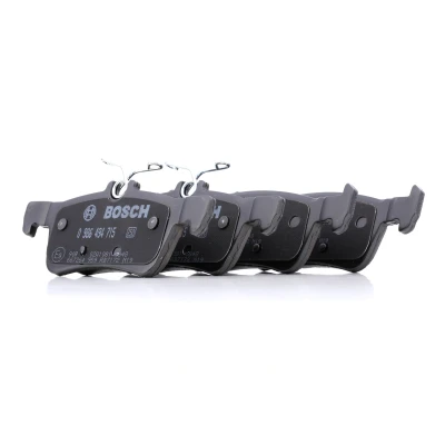 Abbildung von BOSCH 0 986 494 715 Bremsbelagsatz Low Metallic mit Anti Quietsch Blech, Montageanleitung PEUGEOT: 308 II Hatchback, SW 2