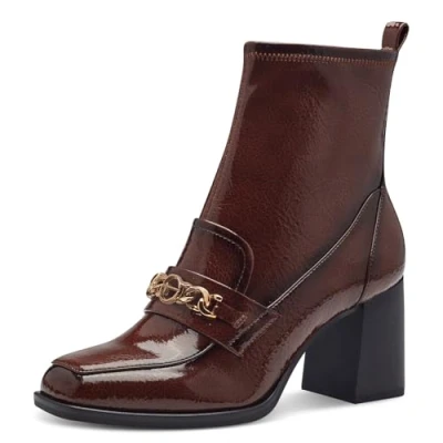 Abbildung von Tamaris High Heel Stiefelette, Damen, Größe: 41, Cognac Schuhe