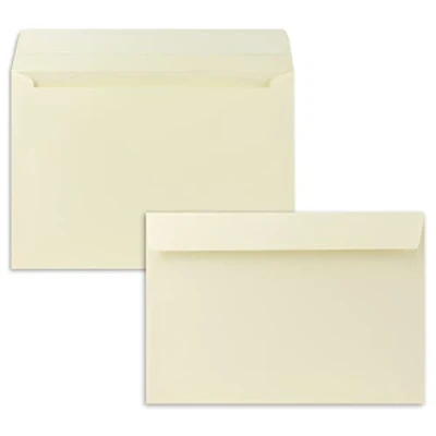 Abbildung von 50x Briefumschläge DIN C5 Mintgrün (Grün) 16,2 x 22,9 cm Haftklebung Edle Kuverts für große Einladungen und Karten zum Geburtstag oder Hochzeit