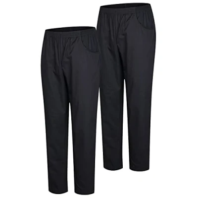 Abbildung von MISEMIYA Packung 2 Stück Unisex SANITÄRHOSE MEDIZINISCHE Uniformen SANITÄR Arbeitshose Ref. 8312 * Large, Schwarz 21