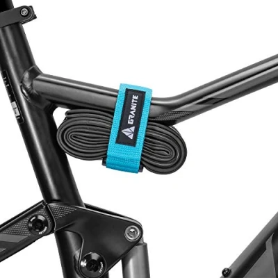 Abbildung von Granit Rockband MTB Rahmen Trägergurt für Schläuche und Fahrradwerkzeug Set, Fahrrad Aufbewahrungslösung zum Anbringen von zusätzlicher Ausrüstung an Ihrem Mountainbike BMX Bike (Türkis)