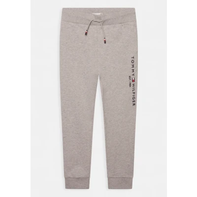 Abbildung von Tommy Hilfiger Kinder Unisex Jogginghose Essential Sweatpants aus Bio Baumwolle, Grau (Light Grey Heather), 24 Monate