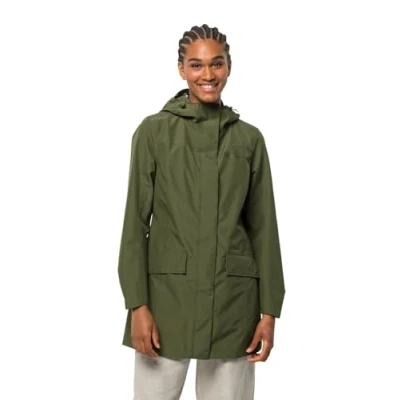 Abbildung von Jack Wolfskin CAPE YORK Paradise Hardshelljacke, Damen, Größe: Large, Greenwood