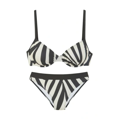 Abbildung von French Connection BÜGEL SET Bikini, Damen, Größe: 44xB, Schwarz creme