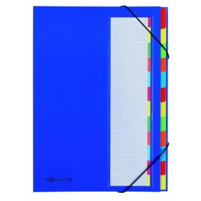 Abbildung von Pagna Deskorganizer Premium (Sammelmappe, 12 Fächer) blau