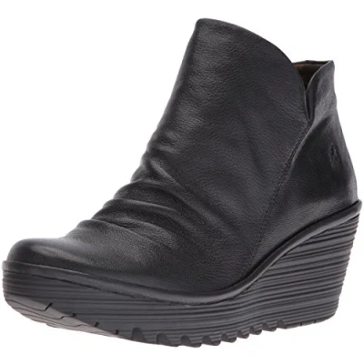 Abbildung von FLY London Damen Yip Kurzschaft Stiefel, Schwarz Black 017, 39 EU