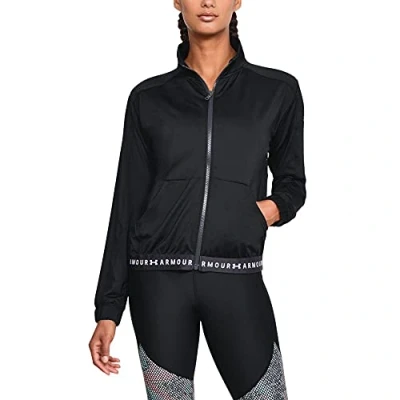 Abbildung von atmungsaktives Langarmshirt mit durchgehendem Zip, komfortable Laufjacke für Frauen loser Passform