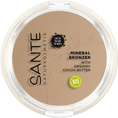 Abbildung von SANTE Naturkosmetik Mineral Bronzer, Contouring &amp; Bronzer Powder, lichtreflektierende Pigmente für den perfekten Glow, mit wertvollen Bio Extrakten, Natural, Vegan, 9g