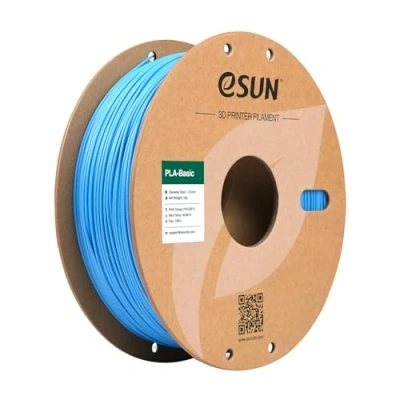 Abbildung von eSUN PLA Filament 1.75mm, Basic 3D Drucker Maßgenauigkeit +/ 0.03mm, 1KG Spule (2.2 LBS) Super Speedy für Drucker,Hellblau