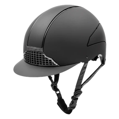 Abbildung von Waldhausen Reithelm Swing H24 Chrome Matte Schwarz