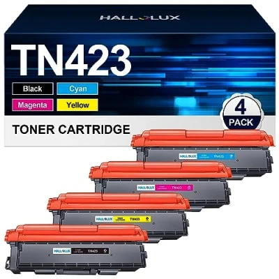 Abbildung von TN423 TN 423 Toner Kompatibel für Brother Multipack TN421 421 MFC L8690CDW HL L8260CDW DCP L8410CDW L8360CDW (1 Schwarz, 1 Cyan, Magenta, Gelb, 4er Pack)