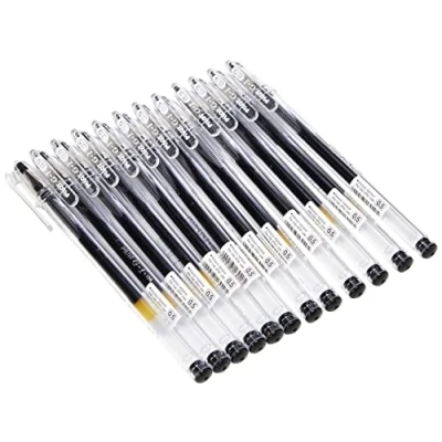 Abbildung von Pilot G105 Gelschreiber mit ergonomischem Griff 0,5 mm Schreibspitze 0,3 Strichbreite 12 Stück schwarz