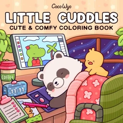 Abbildung von Little Cuddles: Coloring Book for Adults and Teens Featuring Cute Animal Friends Relaxation